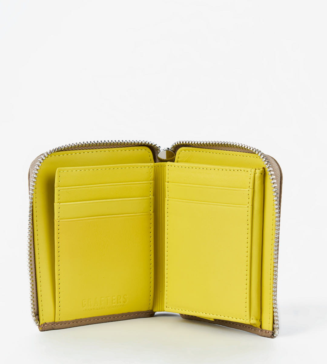 Billetera Cliff Beige / Amarillo