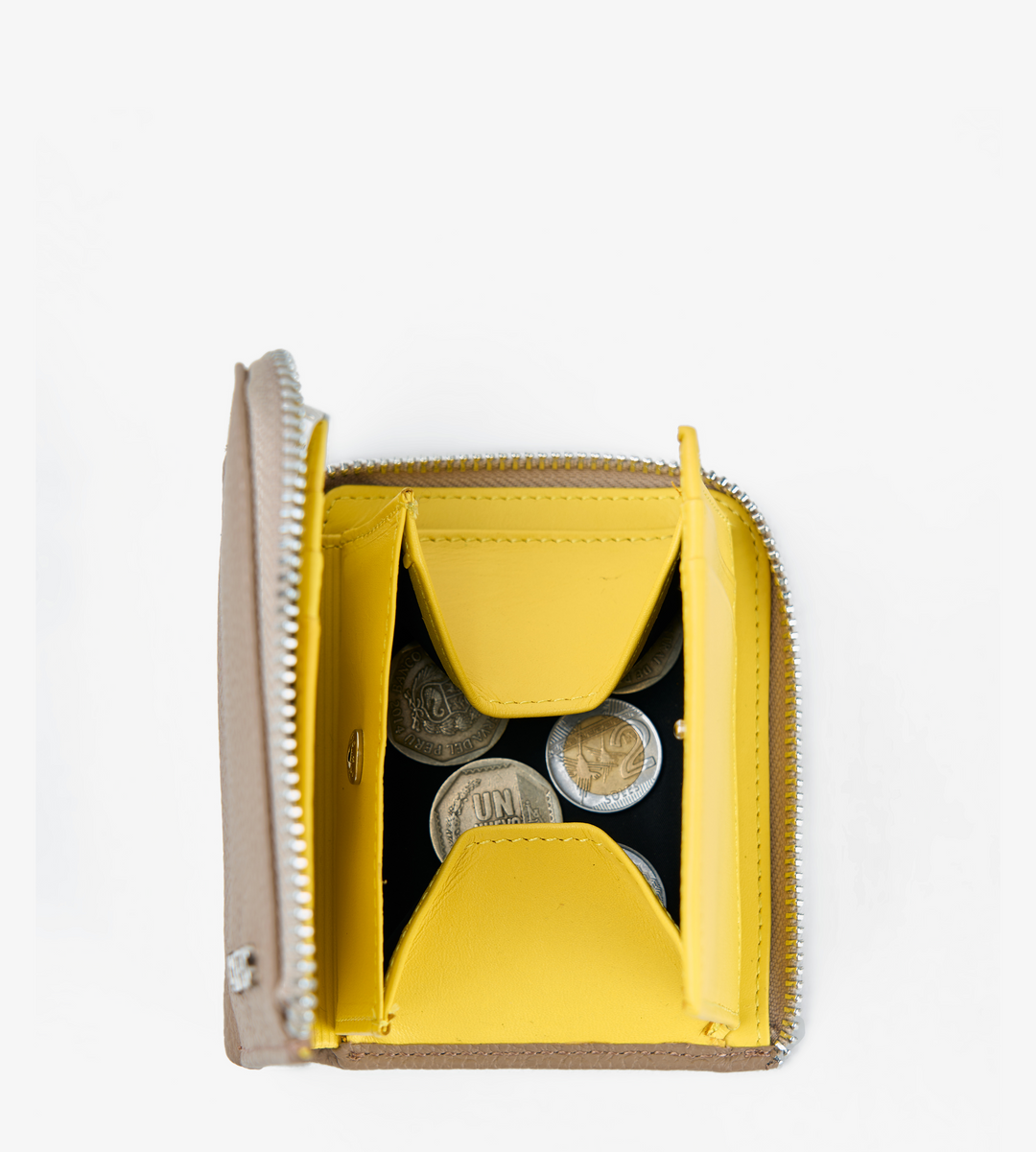 Billetera Cliff Beige / Amarillo