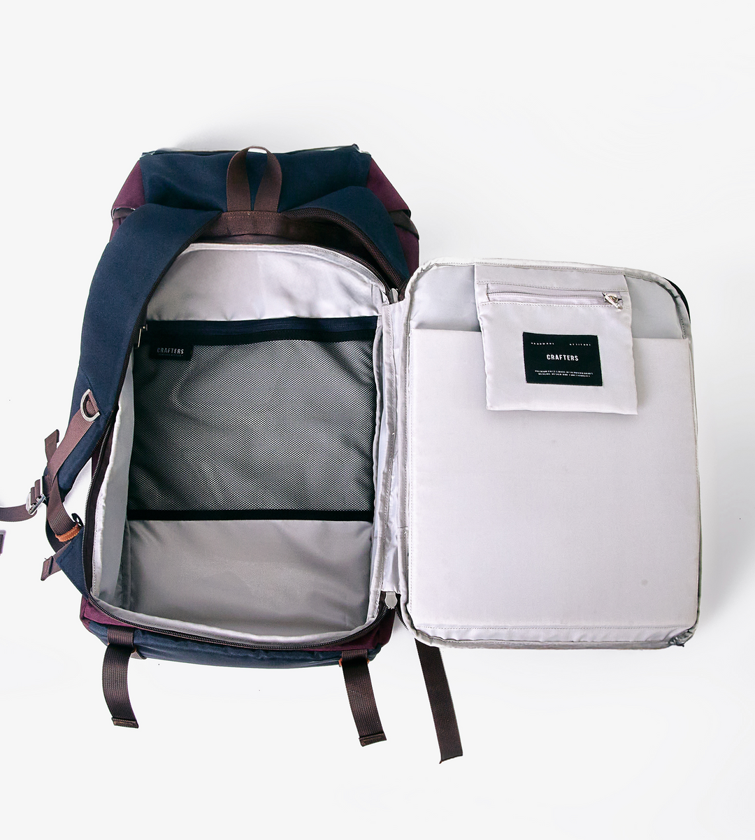 Preventa Mochila Tapa Azul / Borgoña