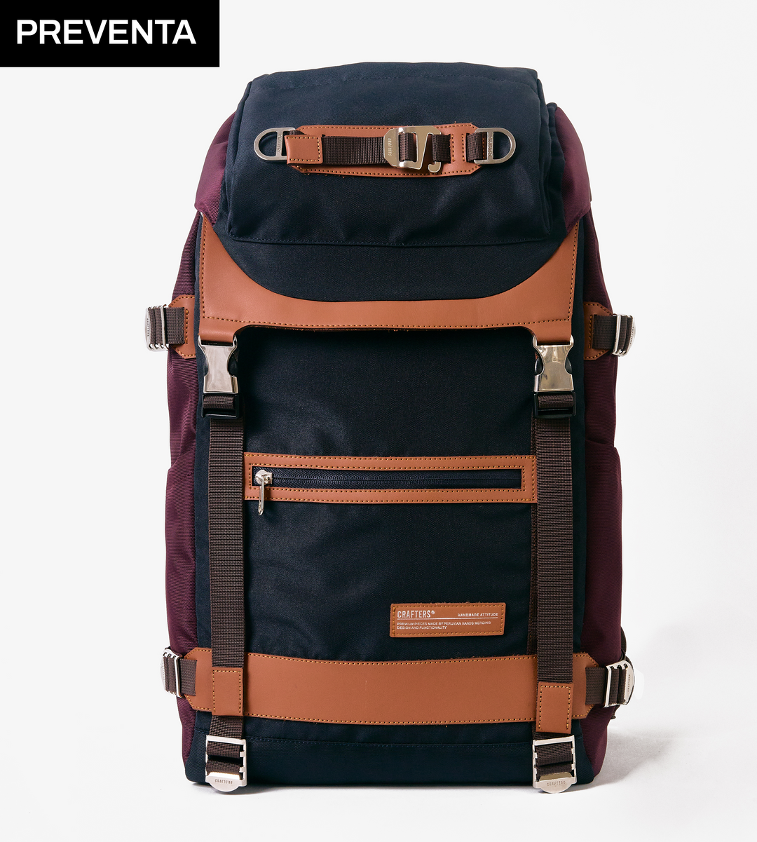 Preventa Mochila Tapa Azul / Borgoña